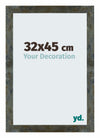 Mura MDF Fotokader 32x45cm Blauw Goud Gemeleerd Voorzijde Maat | Yourdecoration.be