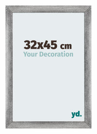 Mura MDF Fotokader 32x45cm Grijs Geveegd Voorzijde Maat | Yourdecoration.be