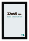 Mura MDF Fotokader 32x45cm Zwart Hoogglans Voorzijde Maat | Yourdecoration.be