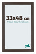 Mura MDF Fotokader 33x48cm Eiken Donker Voorzijde Maat | Yourdecoration.be