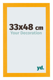 Mura MDF Fotokader 33x48cm Geel Voorzijde Maat | Yourdecoration.be