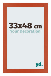 Mura MDF Fotokader 33x48cm Oranje Voorzijde Maat | Yourdecoration.be