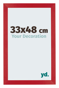 Mura MDF Fotokader 33x48cm Rood Voorzijde Maat | Yourdecoration.be