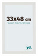 Mura MDF Fotokader 33x48cm Wit Mat Voorzijde Maat | Yourdecoration.be