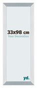 Mura MDF Fotokader 33x98cm Aluminium Geborsteld Voorzijde Maat | Yourdecoration.be