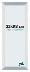 Mura MDF Fotokader 33x98cm Aluminium Geborsteld Voorzijde Maat | Yourdecoration.be