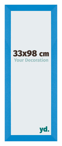 Mura MDF Fotokader 33x98cm Helder Blauw Voorzijde Maat | Yourdecoration.be
