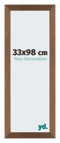 Mura MDF Fotokader 33x98cm Koper Decor Voorzijde Maat | Yourdecoration.be
