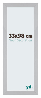 Mura MDF Fotokader 33x98cm Mat Zilver Voorzijde Maat | Yourdecoration.be