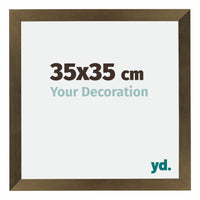 Mura MDF Fotokader 35x35cm Brons Decor Voorzijde Maat | Yourdecoration.be