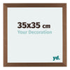 Mura MDF Fotokader 35x35cm Koper Decor Voorzijde Maat | Yourdecoration.be