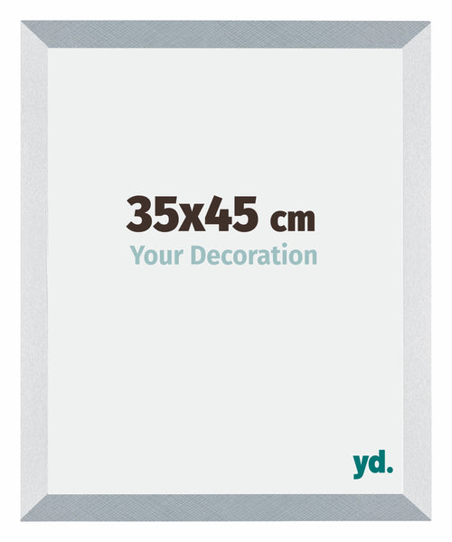 Mura MDF Fotokader 35x45cm Aluminium Geborsteld Voorzijde Maat | Yourdecoration.be