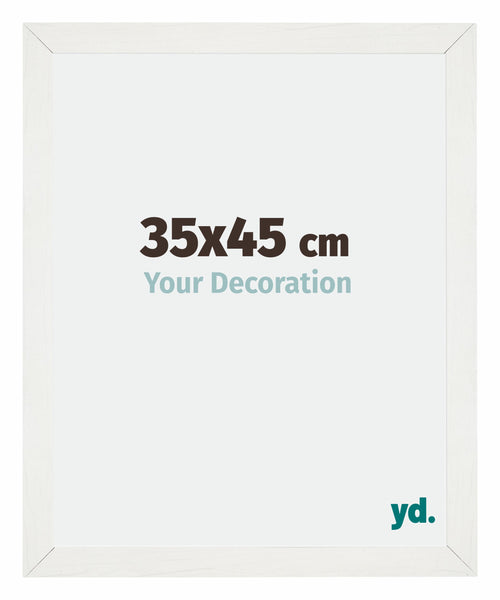 Mura MDF Fotokader 35x45cm Wit Geveegd Voorzijde Maat | Yourdecoration.be