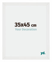 Mura MDF Fotokader 35x45cm Wit Hoogglans Voorzijde Maat | Yourdecoration.be
