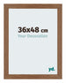 Mura MDF Fotokader 36x48cm Eiken Rustiek Voorzijde Maat | Yourdecoration.be