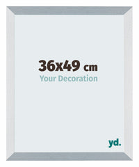 Mura MDF Fotokader 36x49cm Aluminium Geborsteld Voorzijde Maat | Yourdecoration.be