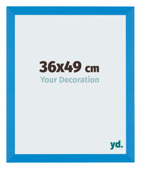 Mura MDF Fotokader 36x49cm Helder Blauw Voorzijde Maat | Yourdecoration.be