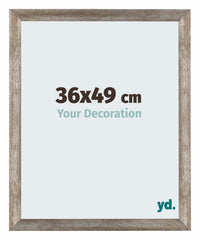 Mura MDF Fotokader 36x49cm Metaal Vintage Voorzijde Maat | Yourdecoration.be