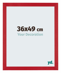 Mura MDF Fotokader 36x49cm Rood Voorzijde Maat | Yourdecoration.be
