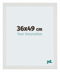 Mura MDF Fotokader 36x49cm Wit Mat Voorzijde Maat | Yourdecoration.be