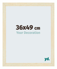 Mura MDF Fotokader 36x49cm Zand Geveegd Voorzijde Maat | Yourdecoration.be