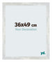 Mura MDF Fotokader 36x49cm Zilver Glanzend Vintage Voorzijde Maat | Yourdecoration.be