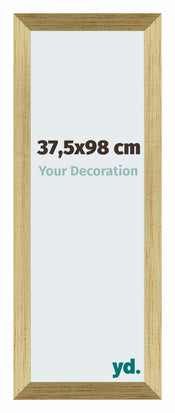 Mura MDF Fotokader 37 5x98cm Goud Glanzend Voorzijde Maat | Yourdecoration.be