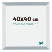 Mura MDF Fotokader 40x40cm Aluminium Geborsteld Voorzijde Maat | Yourdecoration.be