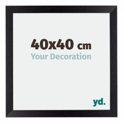 Mura MDF Fotokader 40x40cm Zwart Mat Voorzijde Maat | Yourdecoration.be
