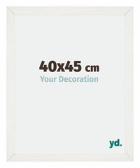 Mura MDF Fotokader 40x45cm Wit Geveegd Voorzijde Maat | Yourdecoration.be
