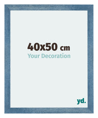 Mura MDF Fotokader 40x50cm Helder Blauw Geveegd Voorzijde Maat | Yourdecoration.be