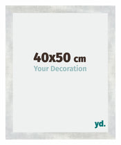 Mura MDF Fotokader 40x50cm Zilver Glanzend Vintage Voorzijde Maat | Yourdecoration.be