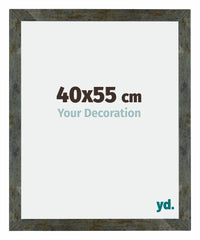 Mura MDF Fotokader 40x55cm Blauw Goud Gemeleerd Voorzijde Maat | Yourdecoration.be
