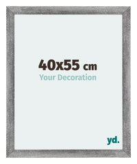 Mura MDF Fotokader 40x55cm Grijs Geveegd Voorzijde Maat | Yourdecoration.be
