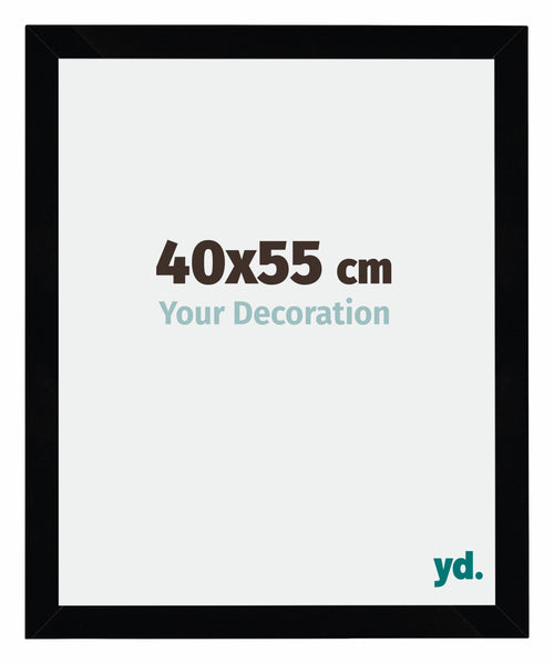 Mura MDF Fotokader 40x55cm Zwart Hoogglans Voorzijde Maat | Yourdecoration.be
