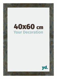 Mura MDF Fotokader 40x60cm Blauw Goud Gemeleerd Voorzijde Maat | Yourdecoration.be