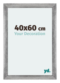 Mura MDF Fotokader 40x60cm Grijs Geveegd Voorzijde Maat | Yourdecoration.be