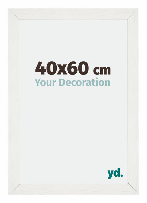 Mura MDF Fotokader 40x60cm Wit Geveegd Voorzijde Maat | Yourdecoration.be