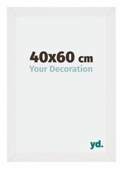 Mura MDF Fotokader 40x60cm Wit Hoogglans Voorzijde Maat | Yourdecoration.be