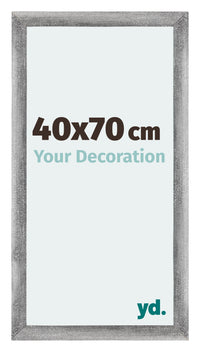 Mura MDF Fotokader 40x70cm Grijs Geveegd Voorzijde Maat | Yourdecoration.be
