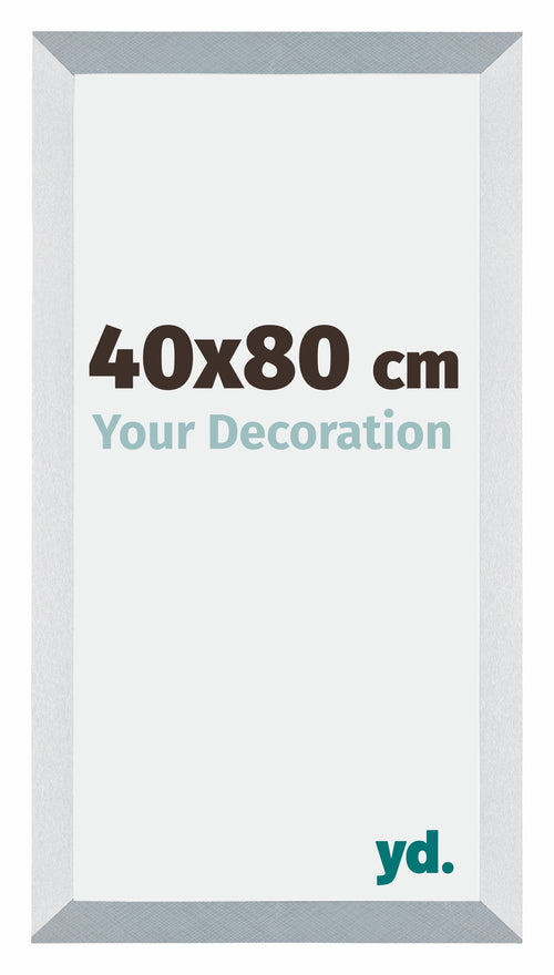 Mura MDF Fotokader 40x80cm Aluminium Geborsteld Voorzijde Maat | Yourdecoration.be