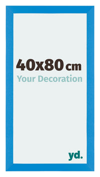 Mura MDF Fotokader 40x80cm Helder Blauw Voorzijde Maat | Yourdecoration.be