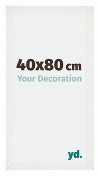 Mura MDF Fotokader 40x80cm Wit Geveegd Voorzijde Maat | Yourdecoration.be