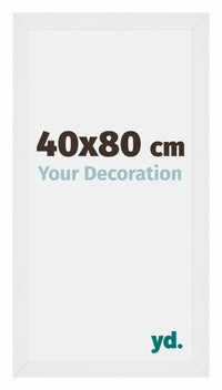 Mura MDF Fotokader 40x80cm Wit Hoogglans Voorzijde Maat | Yourdecoration.be