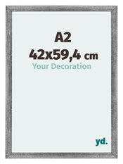 Mura MDF Fotokader 42x59 4cm A2 Grijs Geveegd Voorzijde Maat | Yourdecoration.be