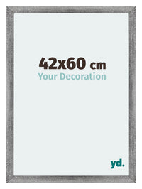 Mura MDF Fotokader 42x60cm Grijs Geveegd Voorzijde Maat | Yourdecoration.be
