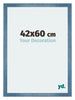 Mura MDF Fotokader 42x60cm Helder Blauw Geveegd Voorzijde Maat | Yourdecoration.be