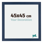 Mura MDF Fotokader 45x45cm Donkerblauw Geveegd Voorzijde Maat | Yourdecoration.be