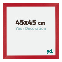 Mura MDF Fotokader 45x45cm Rood Voorzijde Maat | Yourdecoration.be
