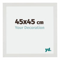 Mura MDF Fotokader 45x45cm Wit Mat Voorzijde Maat | Yourdecoration.be